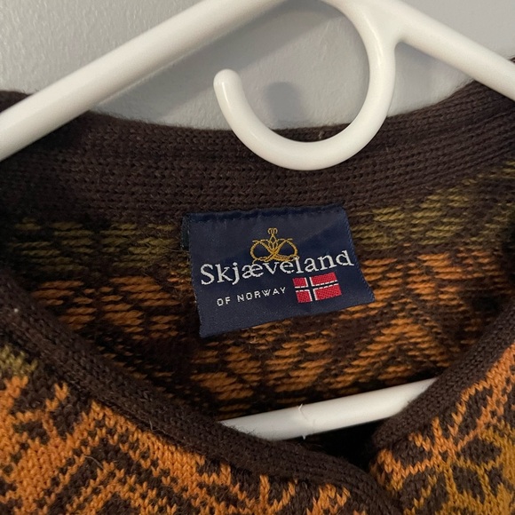 Skjaeveland of Norway fairisle button up sweater M - Picture 2 of 7